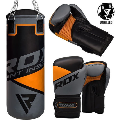 RDX 8O UNFILLED PUNCH BAG & GLOVES-1